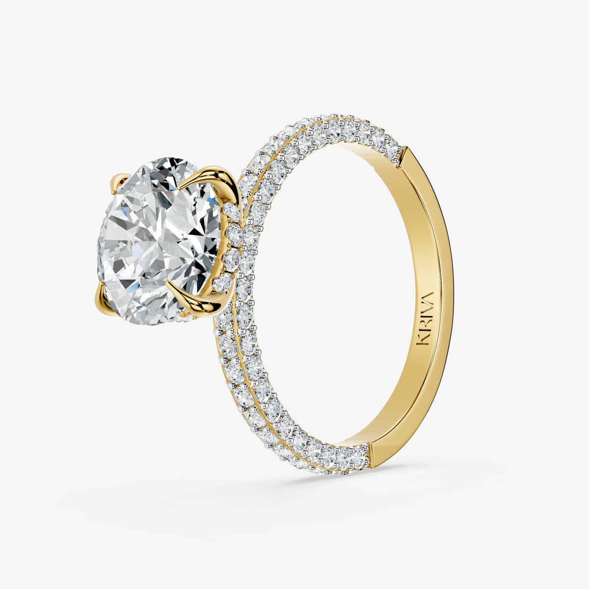 Amaris Round Diamond Signature Ring