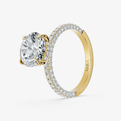 Amaris Round Diamond Signature Ring