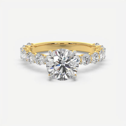 Cascade Solitaire Diamond Ring