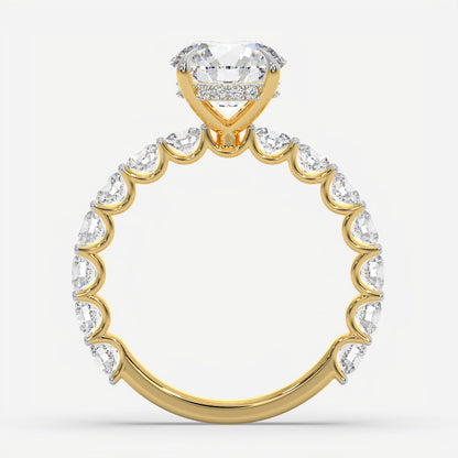Cascade Solitaire Diamond Ring