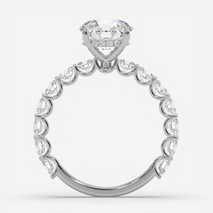 Cascade Solitaire Diamond Ring