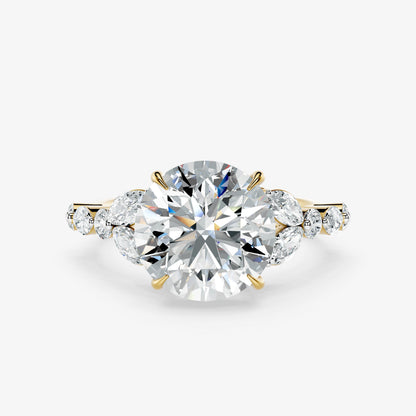 Cressida Diamond Petal Ring
