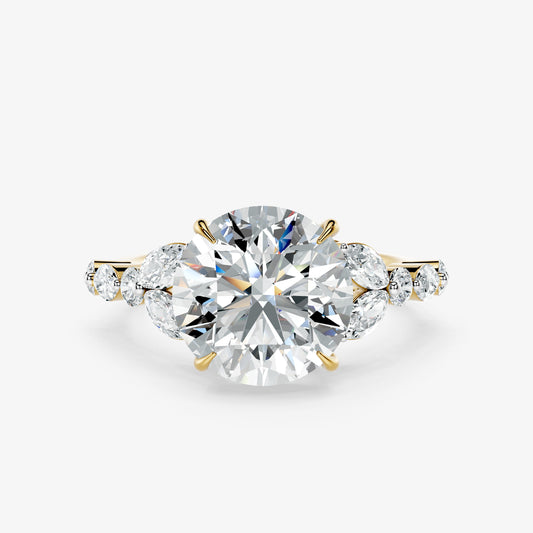 Cressida Diamond Petal Ring