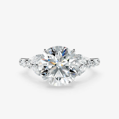 Cressida Diamond Petal Ring