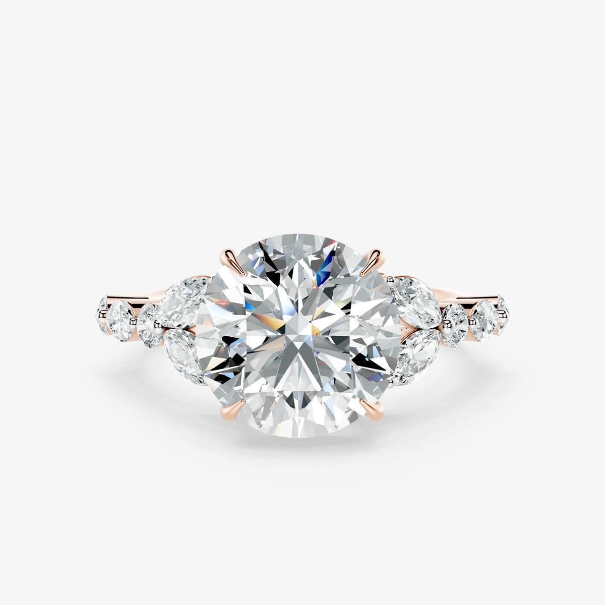 Cressida Diamond Petal Ring