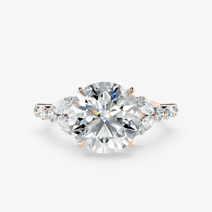 Cressida Diamond Petal Ring