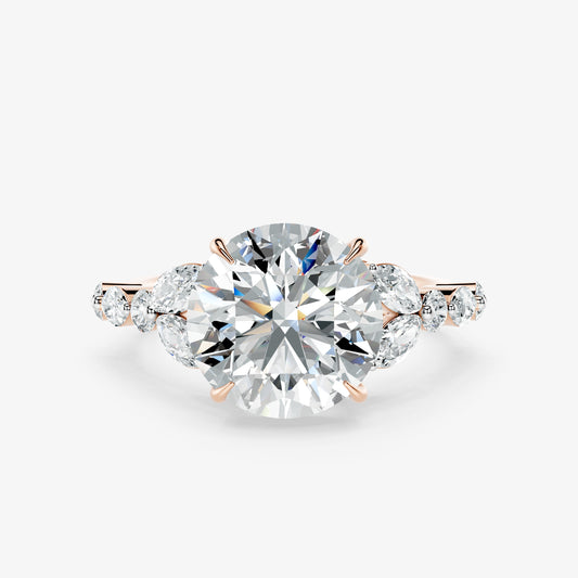 Cressida Diamond Petal Ring