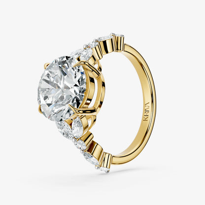Cressida Diamond Petal Ring