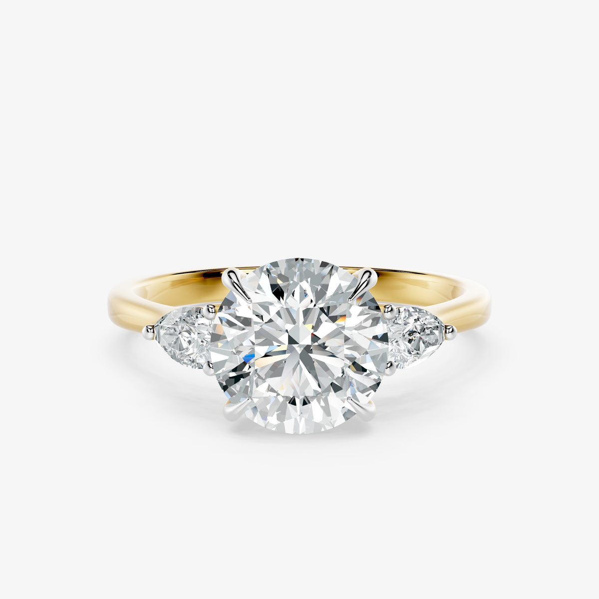 Trielle Three Stone Diamond Ring