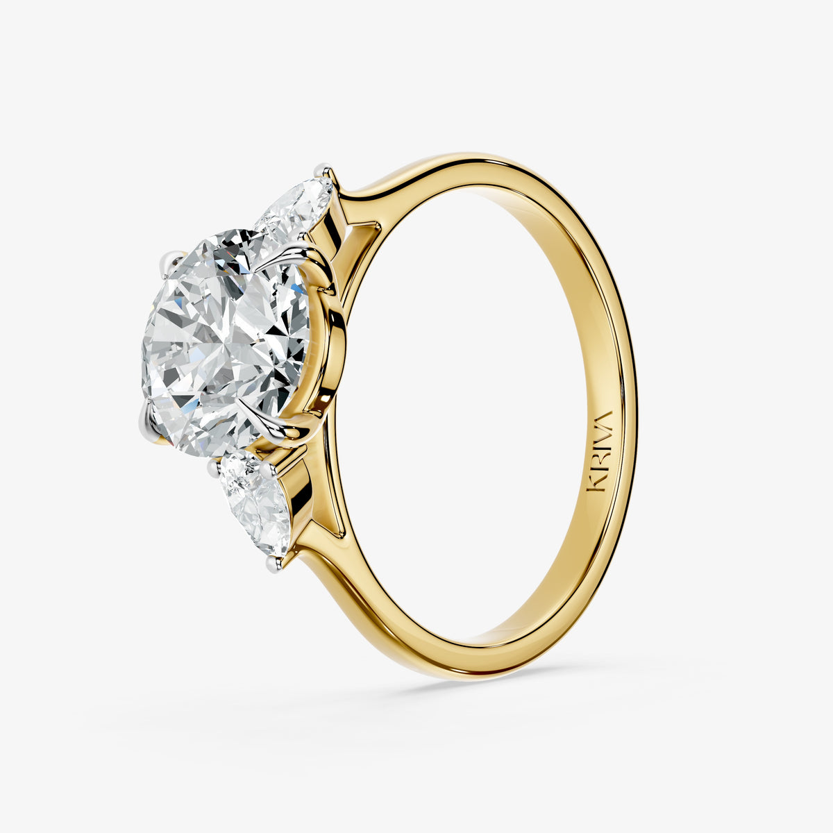 Trielle Three Stone Diamond Ring