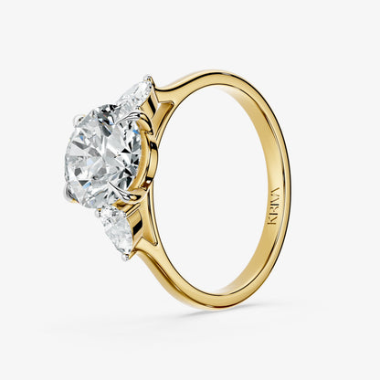 Trielle Three Stone Diamond Ring