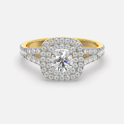 Crownline Diamond Halo Ring