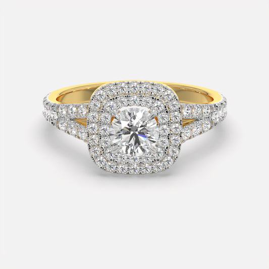 Crownline Diamond Halo Ring