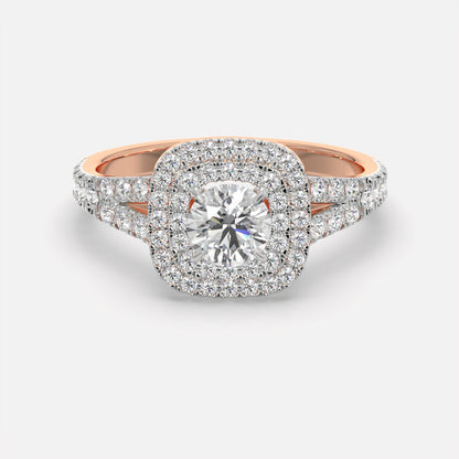 Crownline Diamond Halo Ring