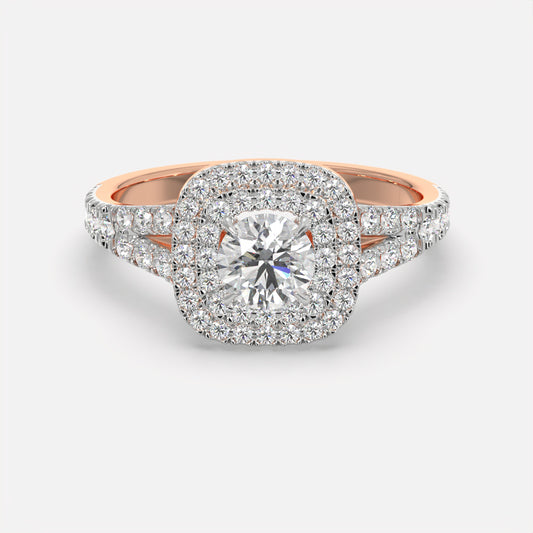 Crownline Diamond Halo Ring