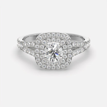 Crownline Diamond Halo Ring