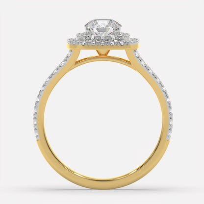 Crownline Diamond Halo Ring