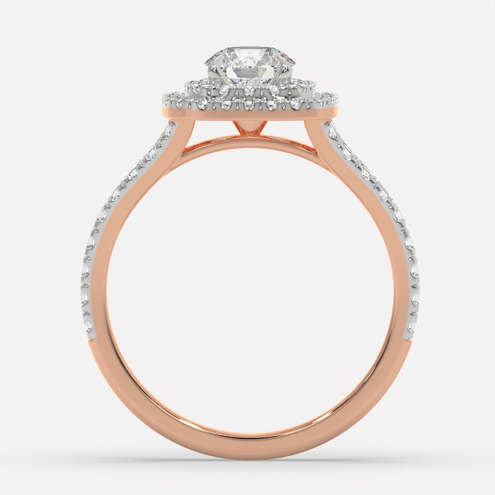 Crownline Diamond Halo Ring