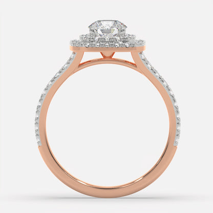 Crownline Diamond Halo Ring