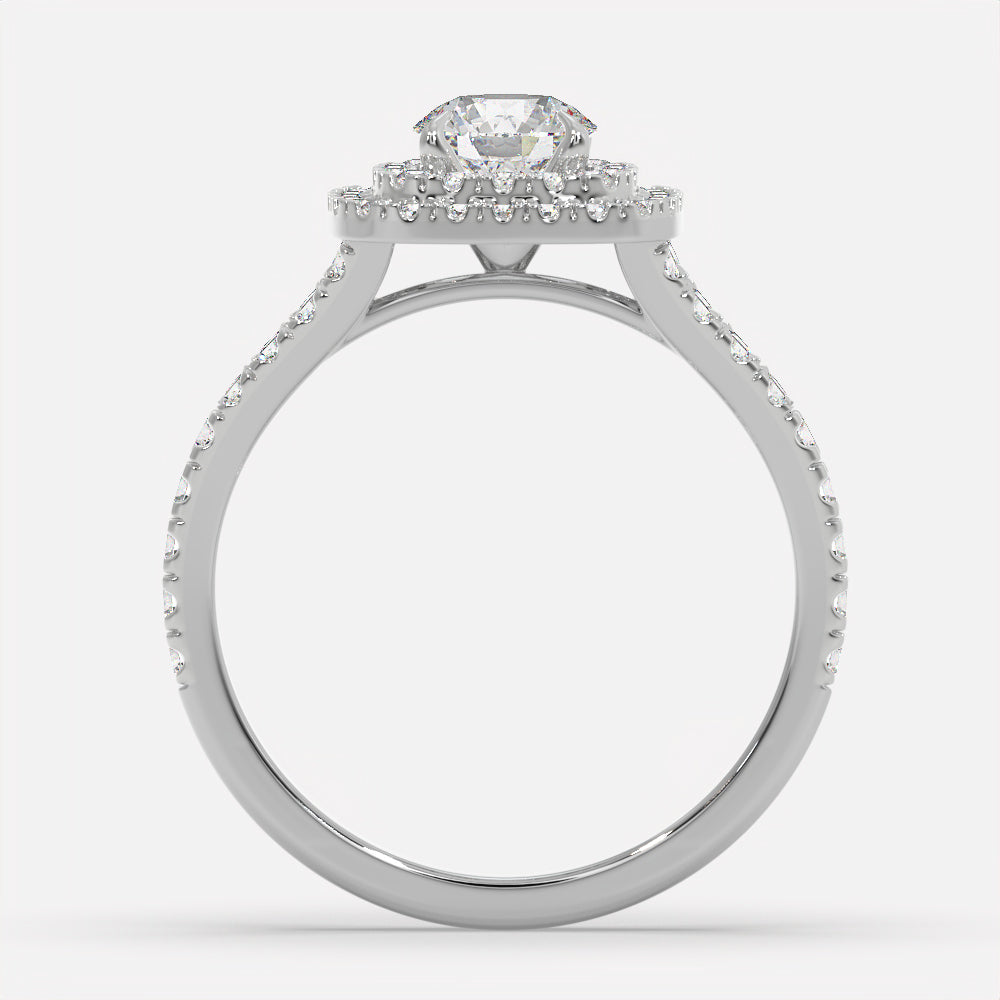 Crownline Diamond Halo Ring
