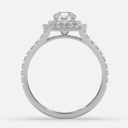Crownline Diamond Halo Ring