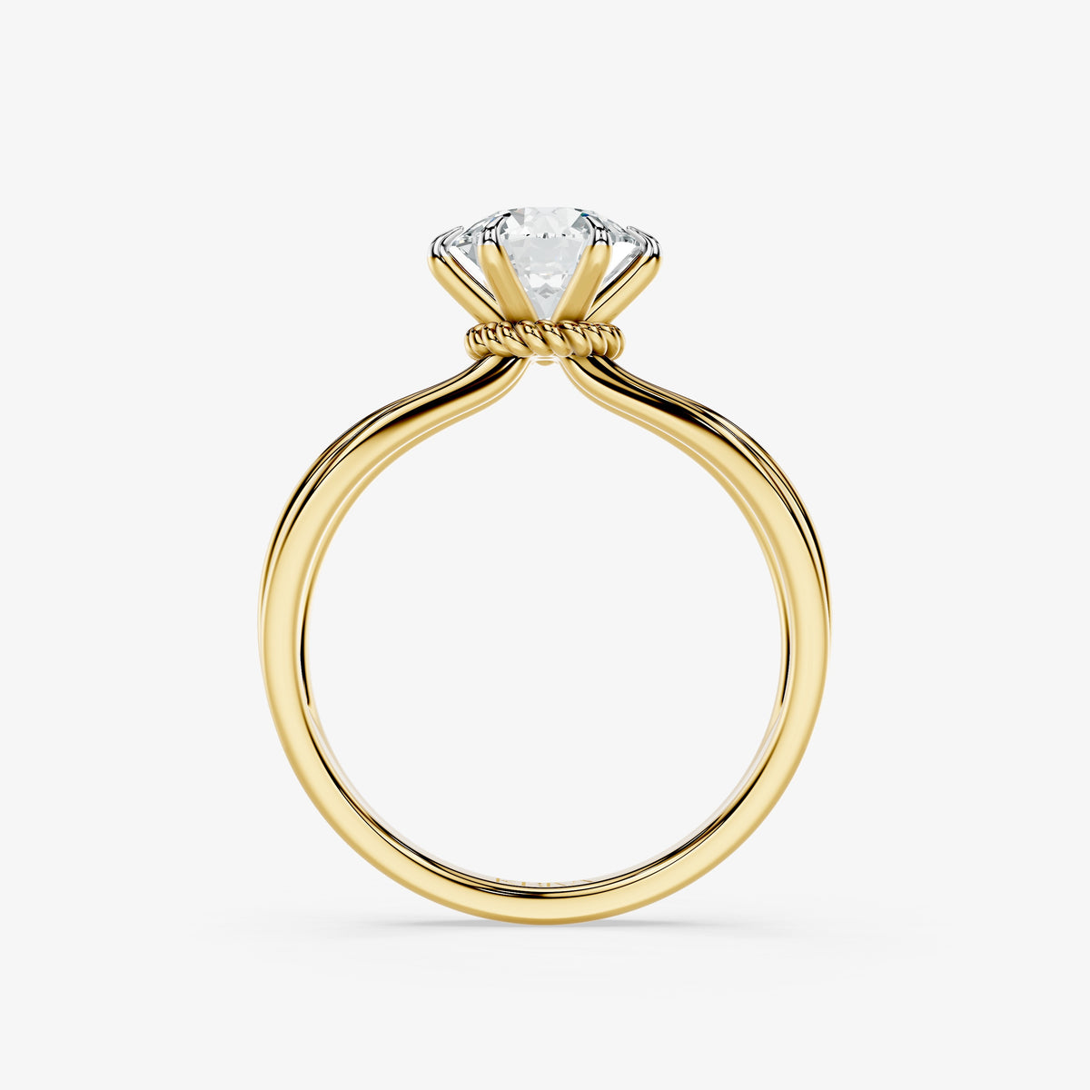 Avira Triple Band Solitaire Ring