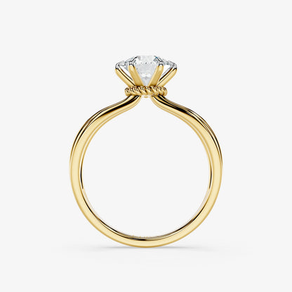 Avira Triple Band Solitaire Ring
