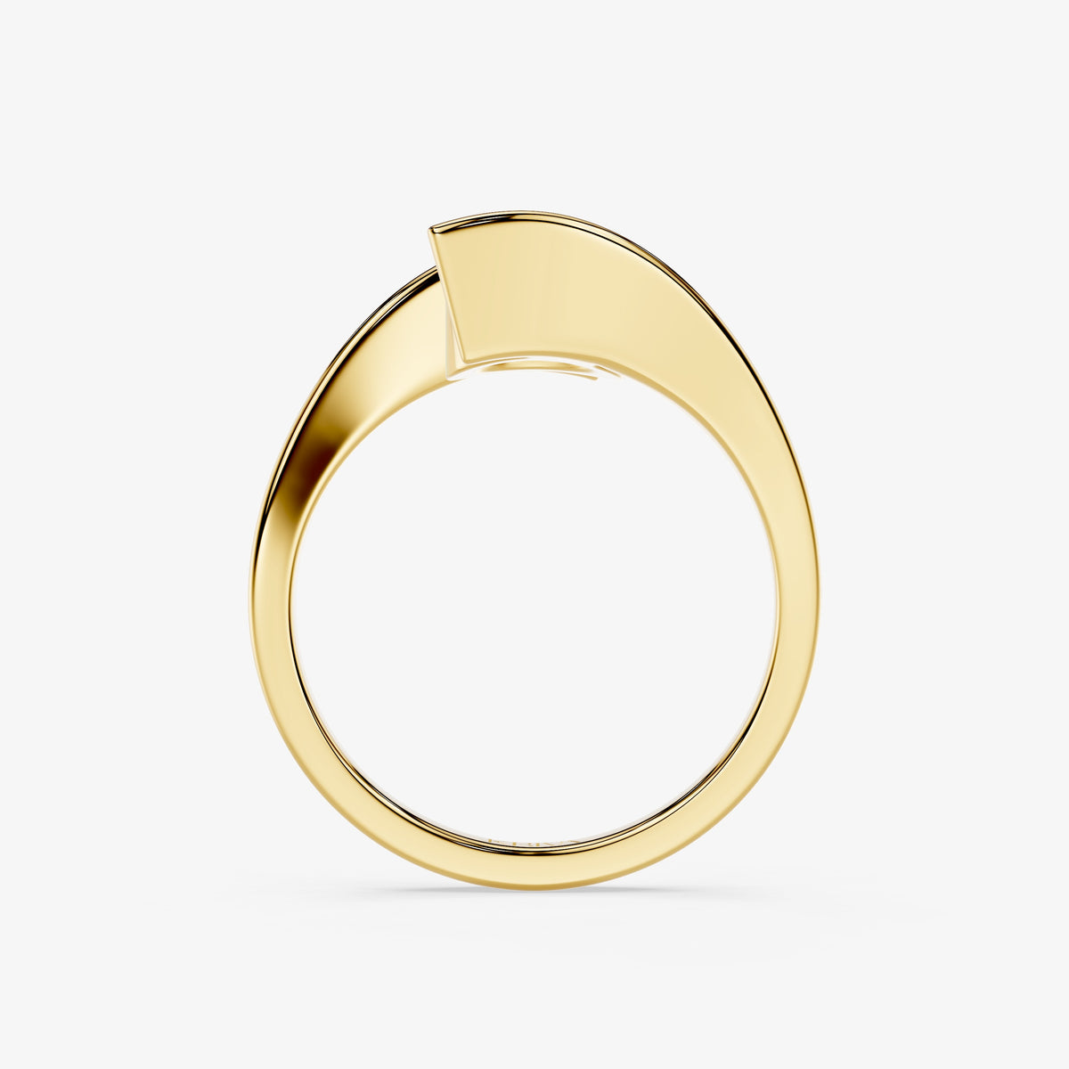 Sorelle Round Diamond Crossover Ring