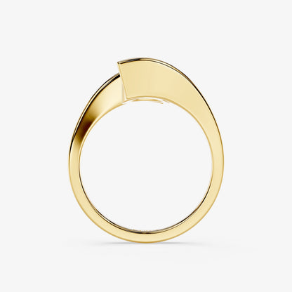 Sorelle Round Diamond Crossover Ring
