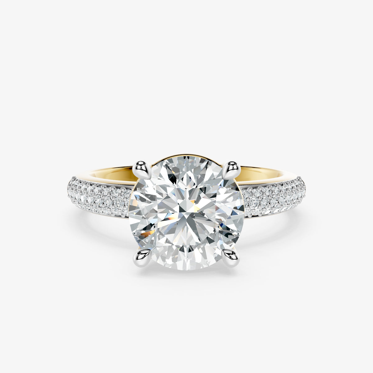 Round Weave Diamond Ring