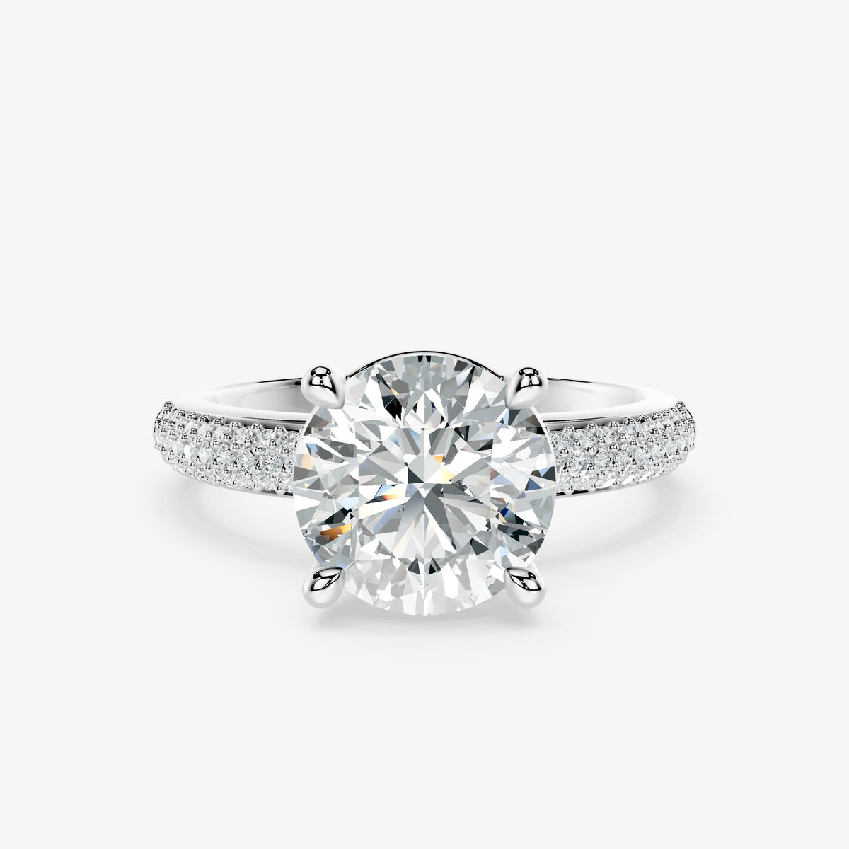 Round Weave Diamond Ring