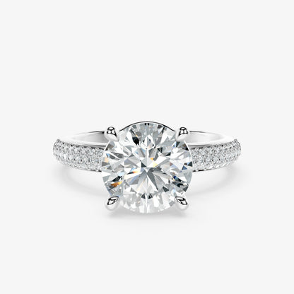 Round Weave Diamond Ring
