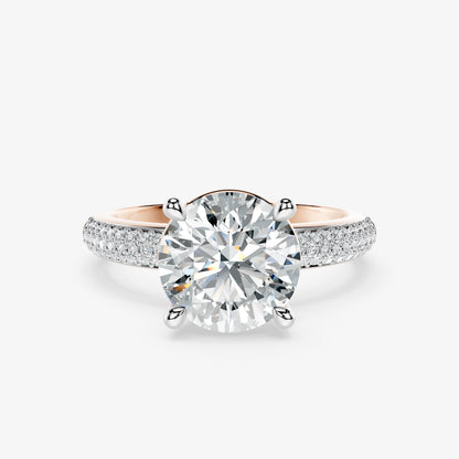 Round Weave Diamond Ring