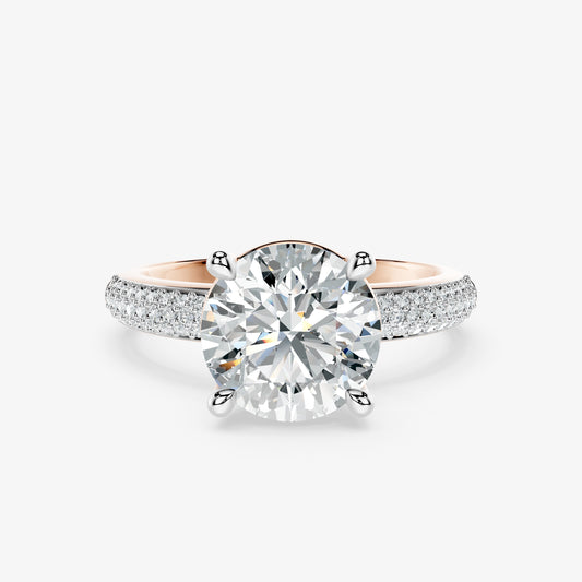 Round Weave Diamond Ring