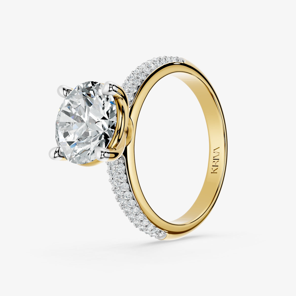 Round Weave Diamond Ring