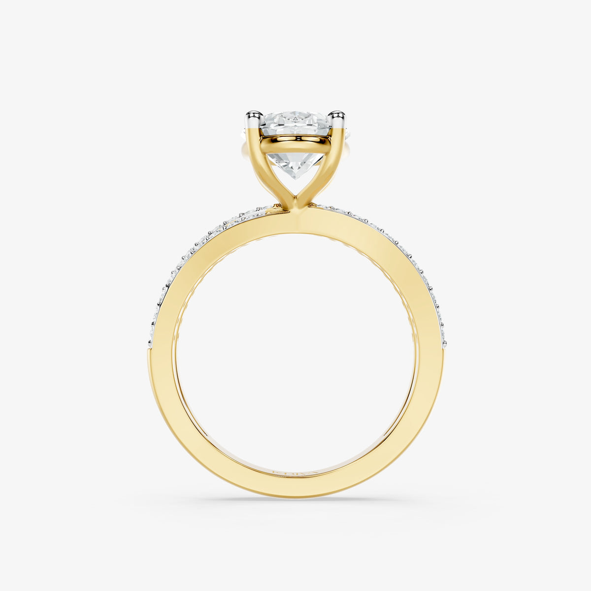 Oval Interlace Diamond Ring