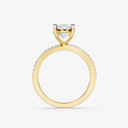 Oval Interlace Diamond Ring
