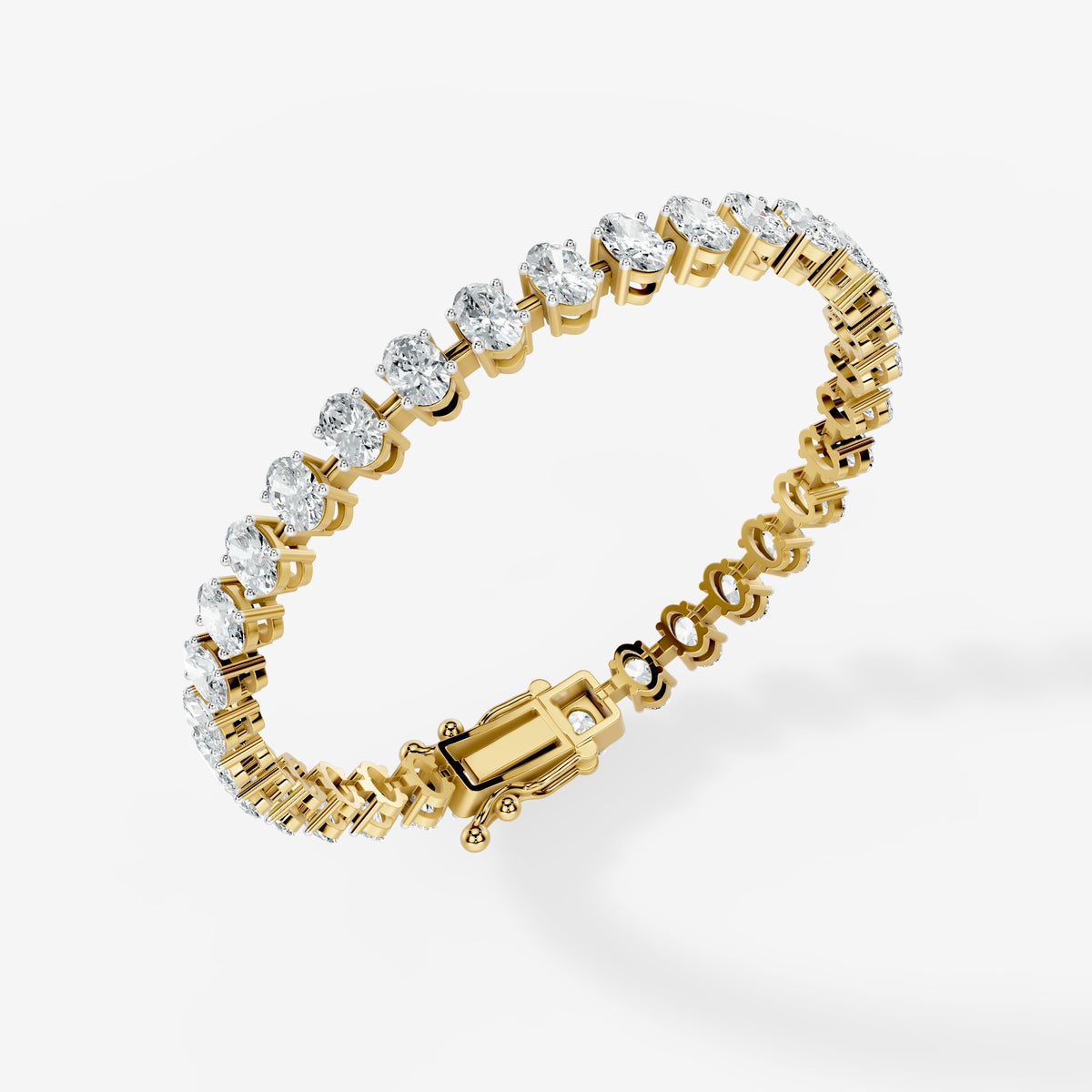 Oval Diamond Tennis Bracelet