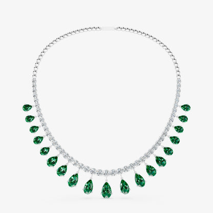 Emerald Reverie Diamond Necklace