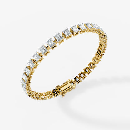 Emerald Cut Diamond Tennis Bracelet