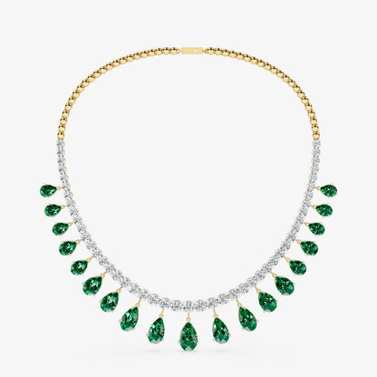 Emerald Reverie Diamond Necklace