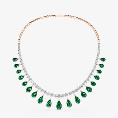 Emerald Reverie Diamond Necklace