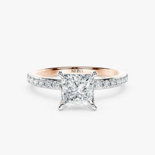 Princess Edge Diamond Ring