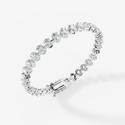 Oval Diamond Tennis Bracelet