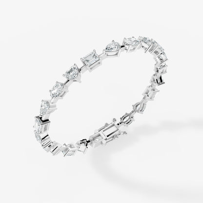 Multishape Diamond Tennis Bracelet