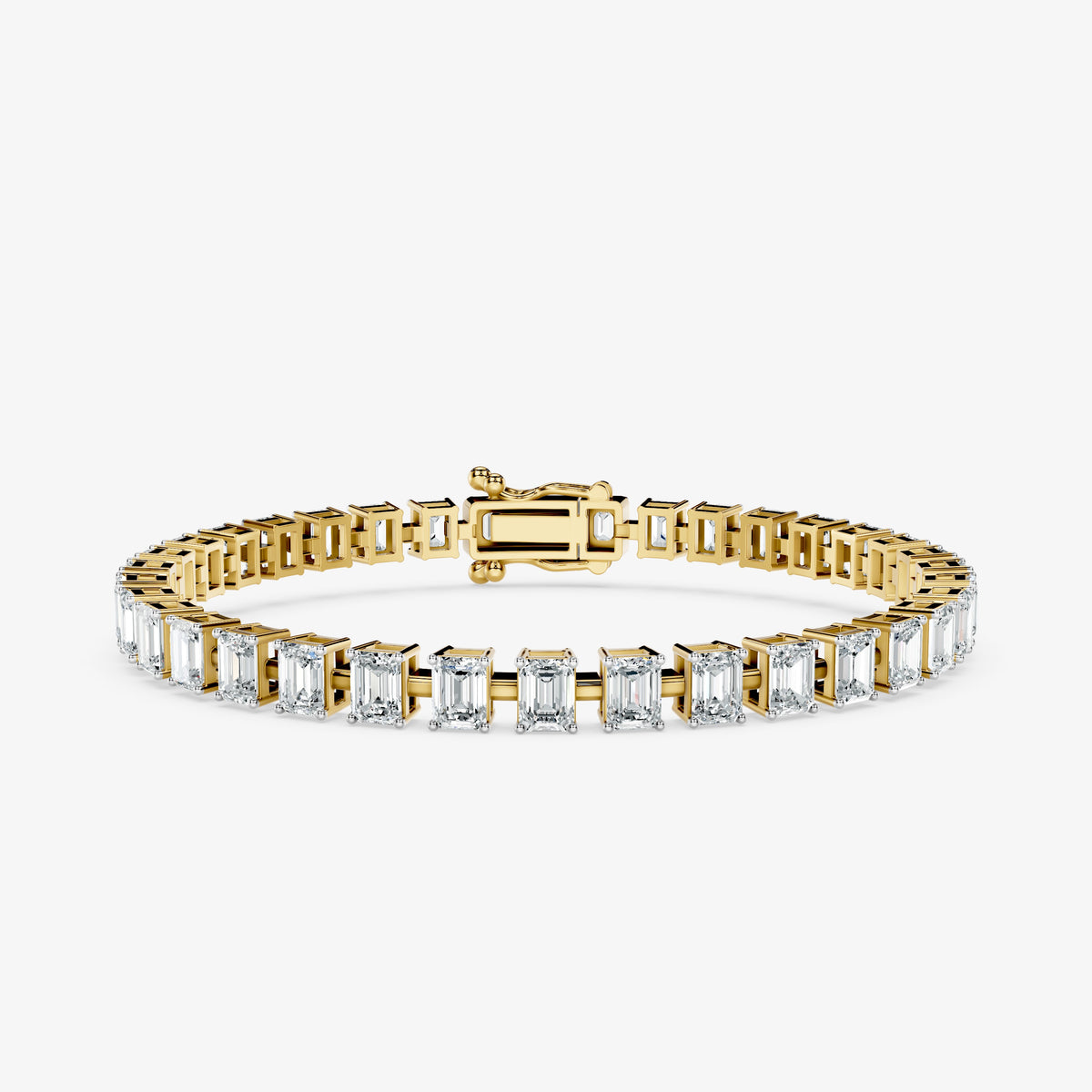 Emerald Cut Diamond Tennis Bracelet