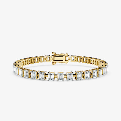 Emerald Cut Diamond Tennis Bracelet