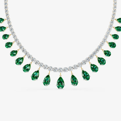 Emerald Reverie Diamond Necklace