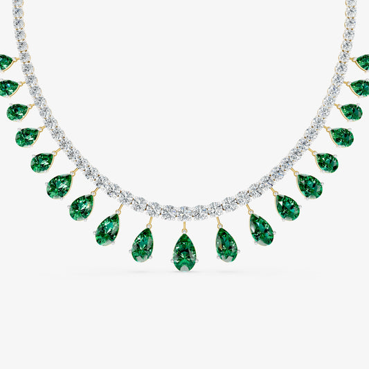 Emerald Reverie Diamond Necklace