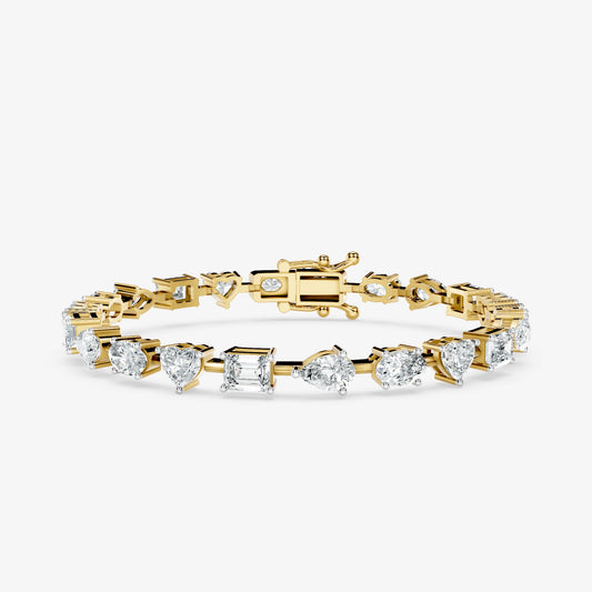 Multishape Diamond Tennis Bracelet